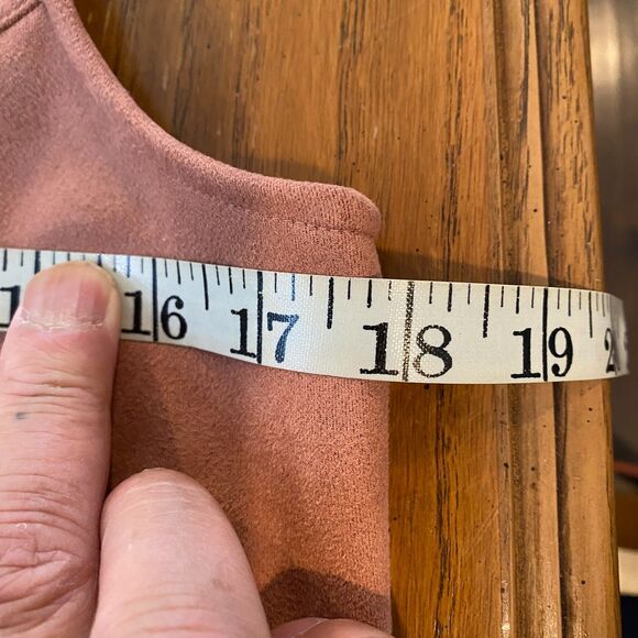 Feminine Bodycon Slip Dress BCBGMAXAZRIA Rust Faux Suede Spaghetti Strap NWT L - Picture 10 of 13